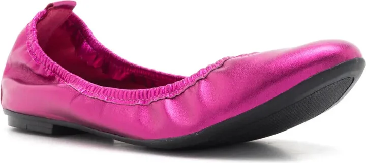 Julia elasticated leather ballerina shoes - Image 2