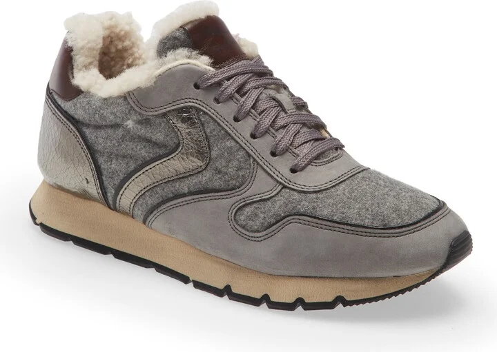 Julia Genuine Shearling Jogger Sneaker