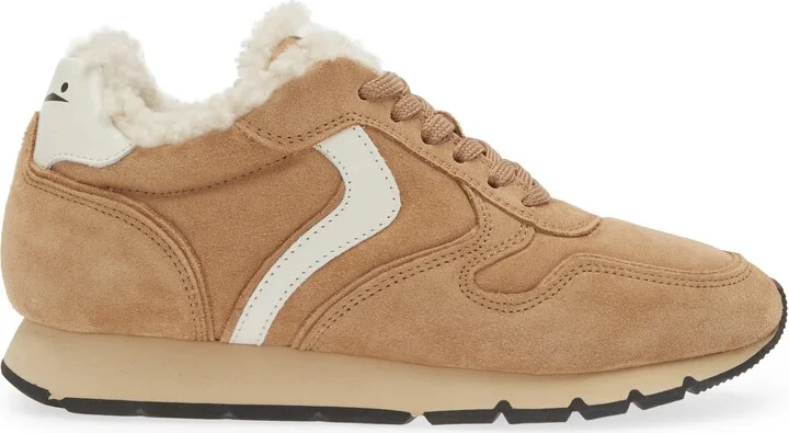 Julia Genuine Shearling & Suede Sneaker - Image 3