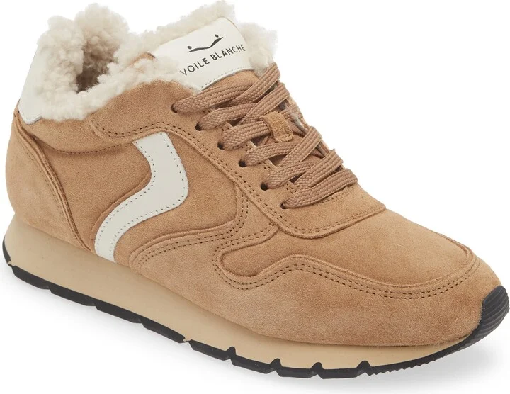 Julia Genuine Shearling & Suede Sneaker