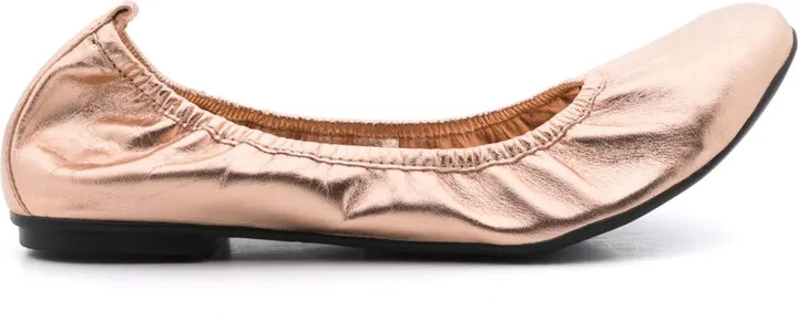 Julia metallic ballerina shoes