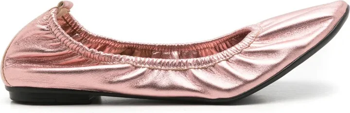 Julia metallic ballerina shoes