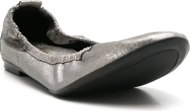 Julia metallic-effect ballerina shoes - Image 2