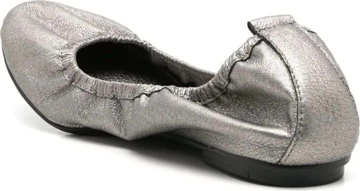 Julia metallic-effect ballerina shoes - Image 3