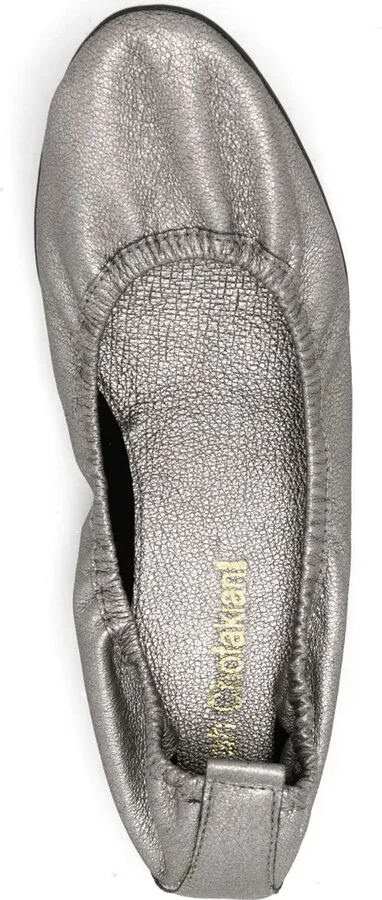 Julia metallic-effect ballerina shoes - Image 4