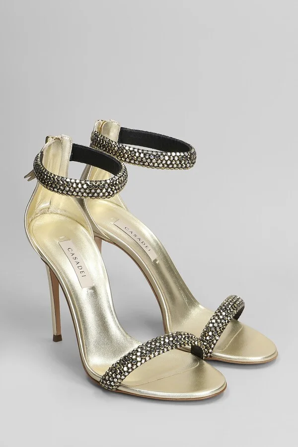 Julia Olimpo Sandals In Gold Leather - Image 2