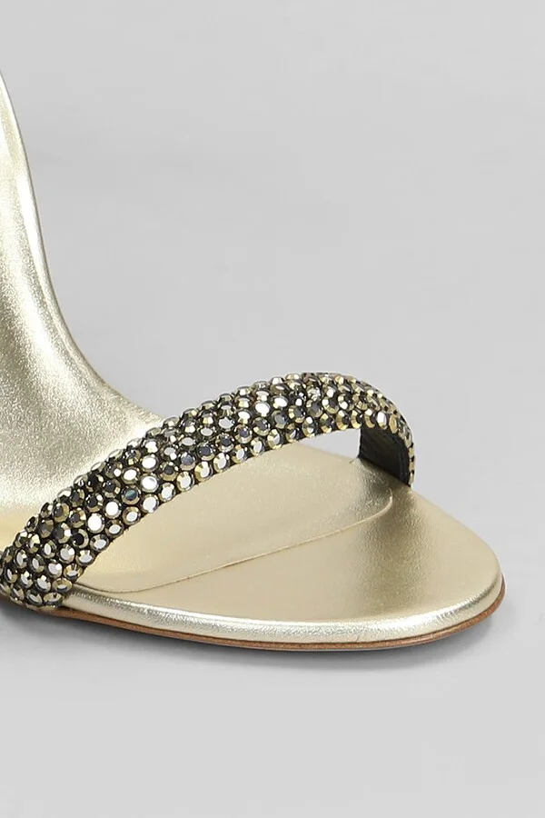 Julia Olimpo Sandals In Gold Leather - Image 5