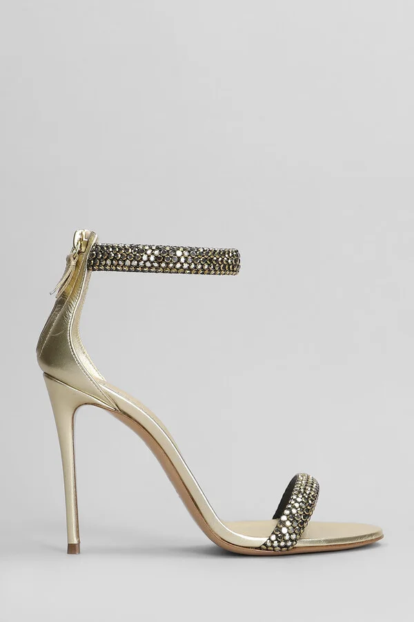 Julia Olimpo Sandals In Gold Leather