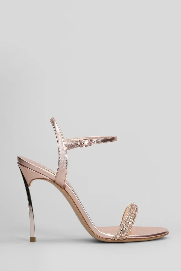 Julia Stratosphere Sandals In Bronze Leather