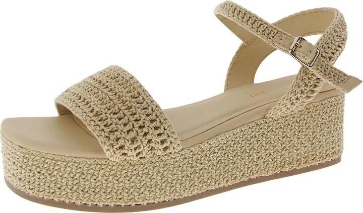 Julian-C Womens Wedges Slingback Ankle Strap