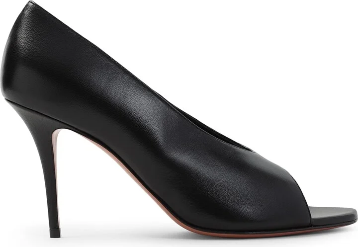 Julianne 90 Peep Toe Nappa Pumps - Image 2