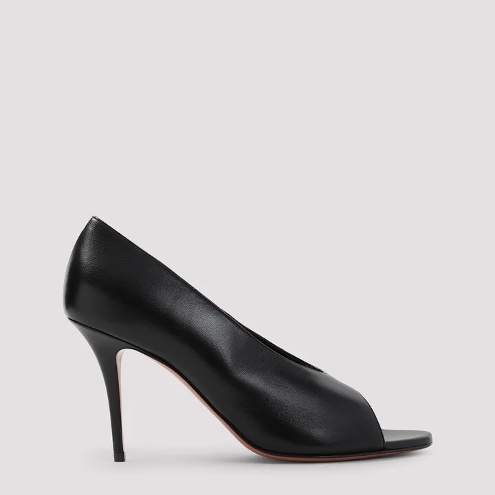 Julianne 90 Peep Toe Nappa Pumps