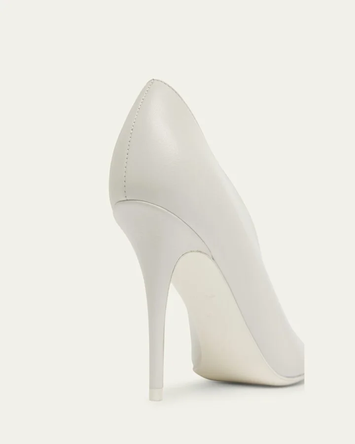 Julianne Peep-Toe Leather Pumps - Image 3