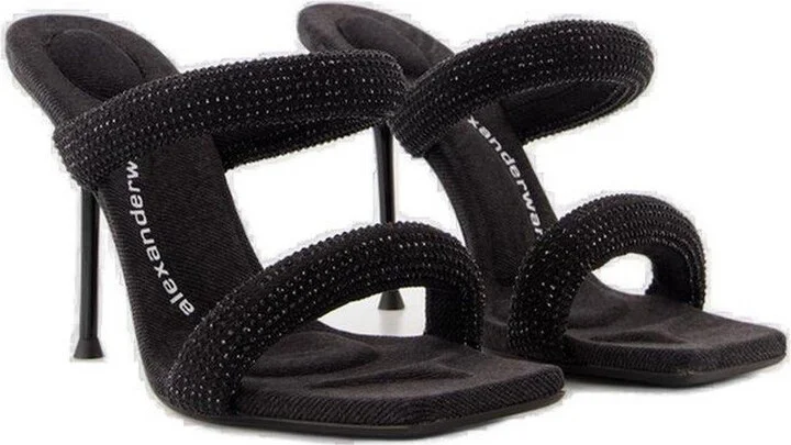 Julie Crystal Embellished Heeled Sandals - Image 2