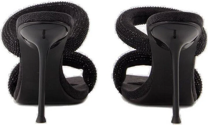 Julie Crystal Embellished Heeled Sandals - Image 3