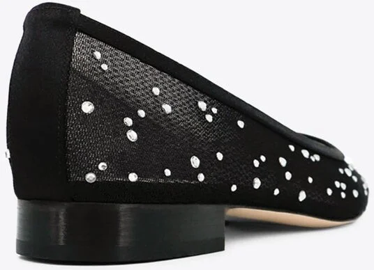 Julie Mesh Glitz Ballet Flats - Image 3