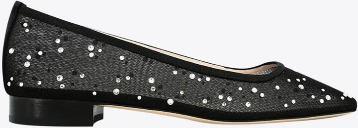 Julie Mesh Glitz Ballet Flats