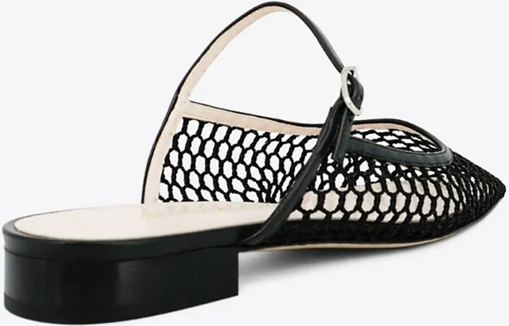 Julie Net Flat Mules - Image 2