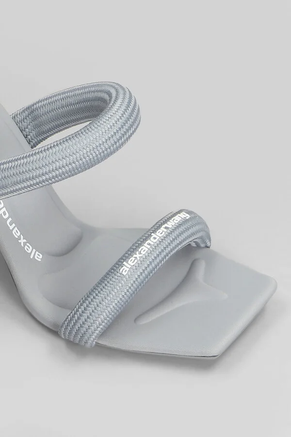 Julie Slipper-mule In Grey Nylon - Image 5