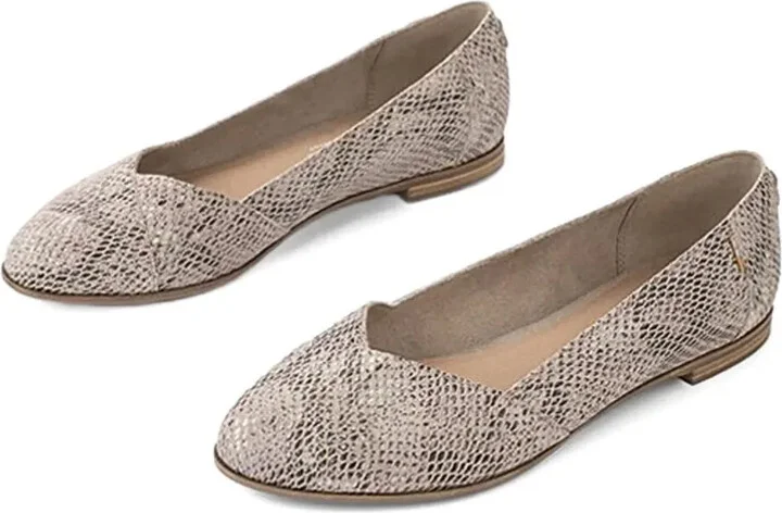 Julie "Snake Print Pink" ballet flats - Image 2