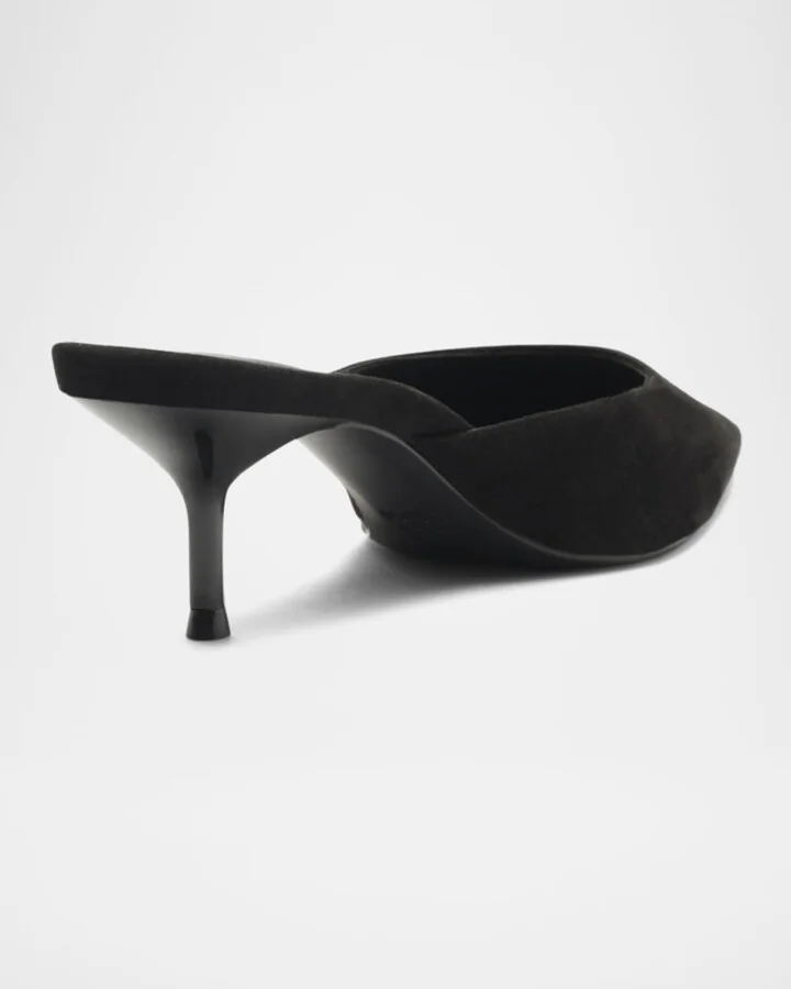 Julie Suede Mule Pumps - Image 9