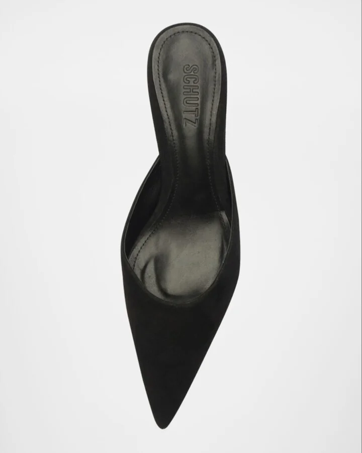 Julie Suede Mule Pumps - Image 10