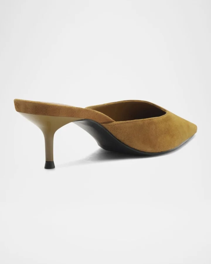 Julie Suede Mule Pumps - Image 2