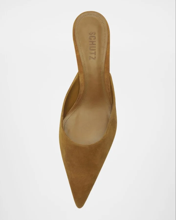 Julie Suede Mule Pumps - Image 5
