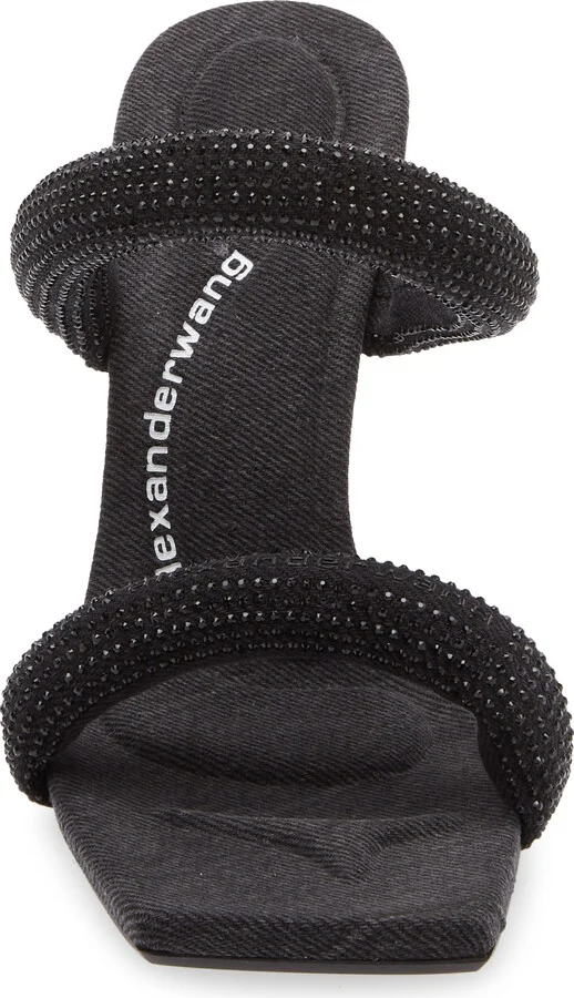 Julie Tubular Crystal Embellished Slide Sandal - Image 4