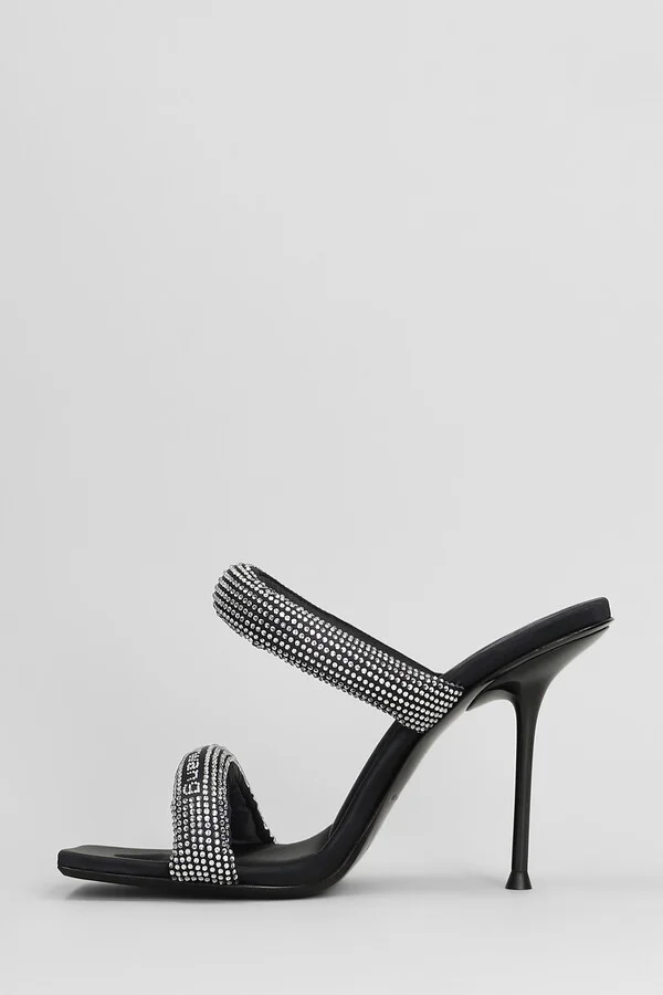 Julie Tubular Sandals In Black Nylon - Image 3