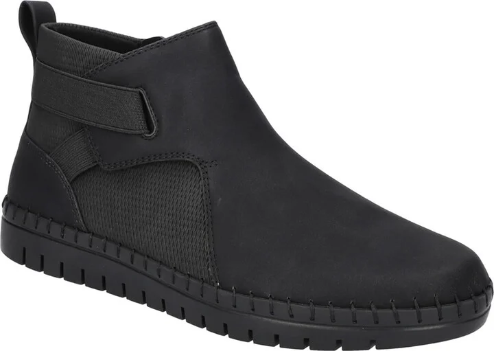 Julienne Womens Faux Leather Zipper Booties