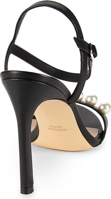 Juliette 75MM Embellished Leather Sandals - Image 3