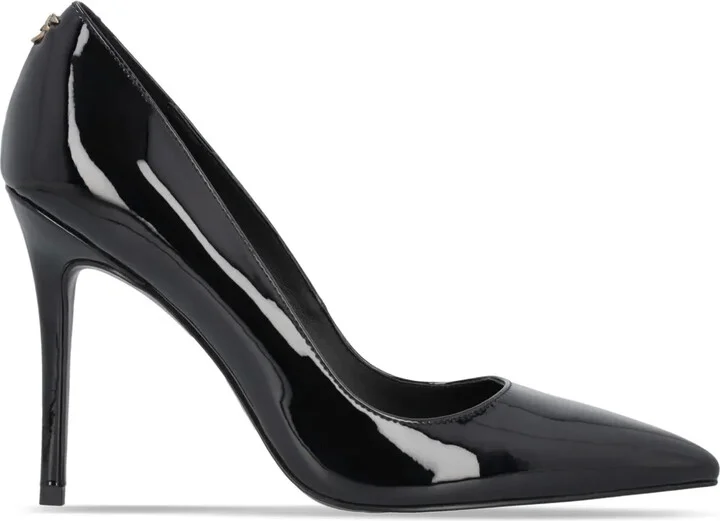 Juliette 90mm patent-finish pumps