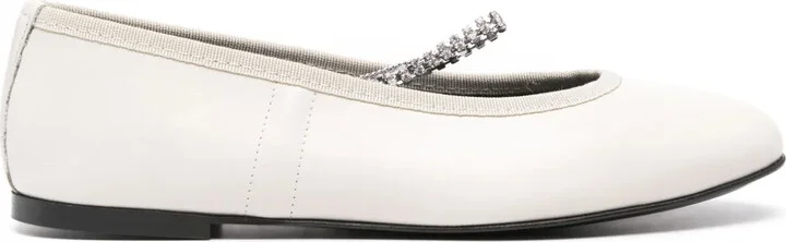 Juliette leather ballerina shoes