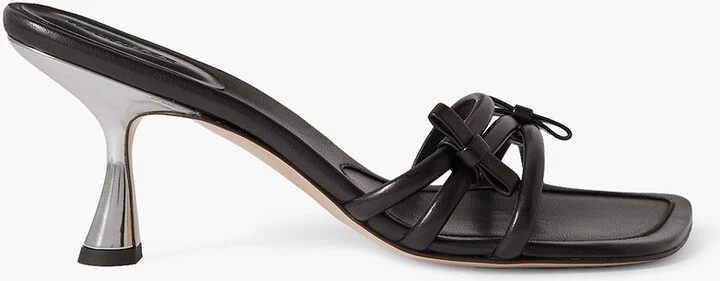 Julio bow-embellished leather mules