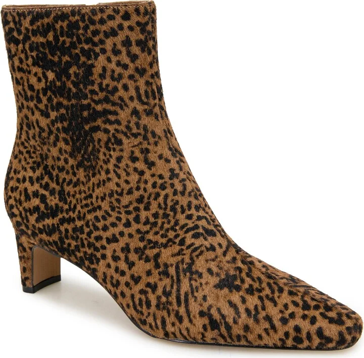 July Pointed Toe Genuine Calf Hair Bootie