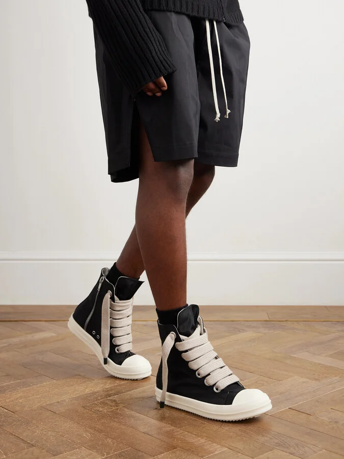 Jumbolace Nylon-Canvas High-Top Sneakers - Image 2