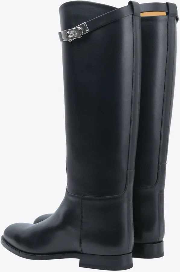 Jumping Shorter Boots in Black Calf Leather - Image 2