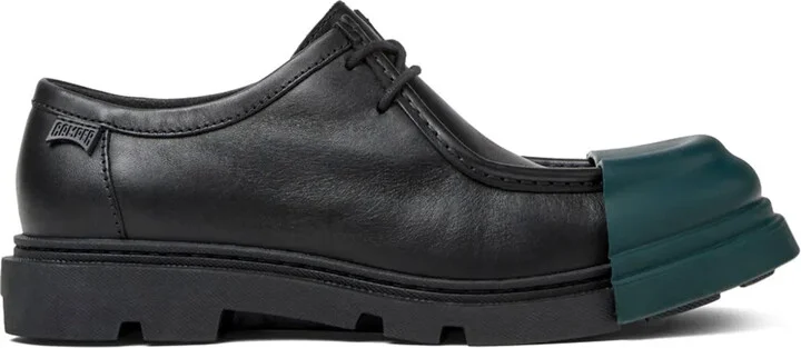Junction contrasting-toecap loafers