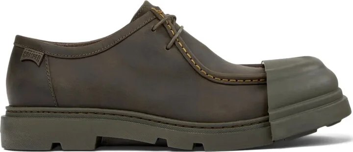 Junction lace-up rubber-toe cap shoes