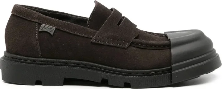 Junction removable-toecap suede loafers