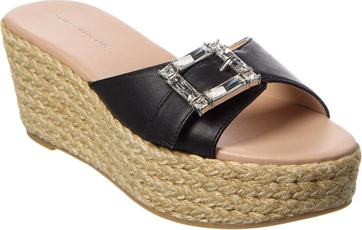 June 75 Leather Wedge Sandal
