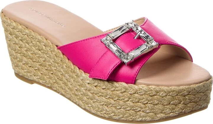 June 75 Leather Wedge Sandal