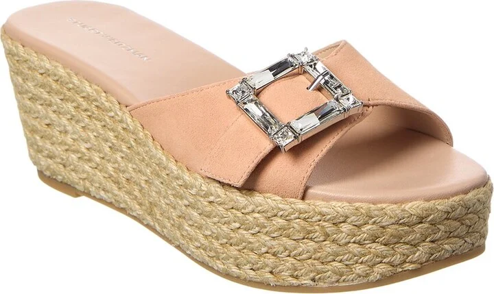 June 75 Suede Wedge Slide