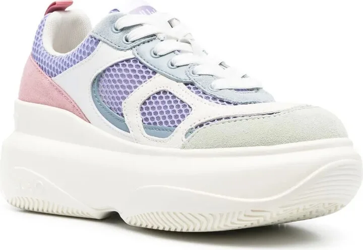 June colour-block platform sneakers - Image 2