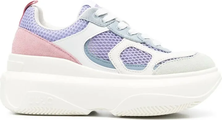 June colour-block platform sneakers
