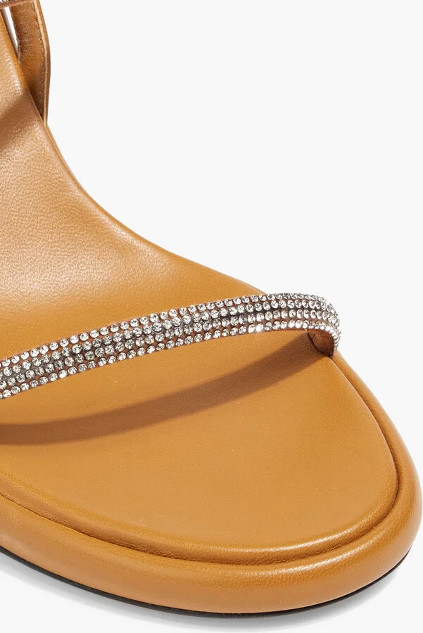 June crystal-embellished leather sandals - Image 4