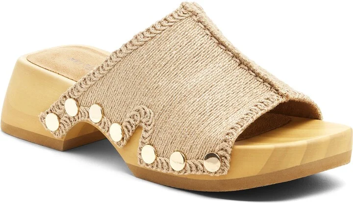June Jute Platform Slide Sandal