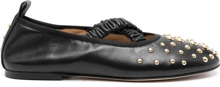 June leather ballerina shoes