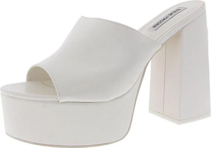 Jungle Womens Embossed Faux Leather Platform Sandals
